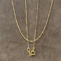 ราคา สร้อยคอทองคำแท้ ITALY 18K Box Chain 038 (บ๊อกเชน) (19311287017)