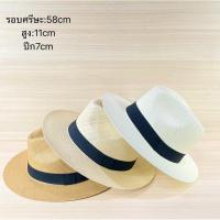 ราคา หมวกสานทรงปานามา ไมเคิล คาดผ้าดำสินค้าพร้อมส่ง จากไทย (24222290875)