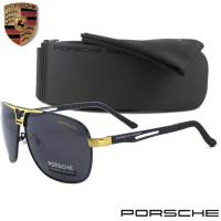 ราคา Polarized แว่นกันแดด แฟชั่น รุ่น PORSCHE UV 8521 C-3 สีทองเลนส์ดำ แว่นตา ทรงสปอร์ต วัสดุ PC ( เลนส์โพลาไรซ์ ) (1256656770)