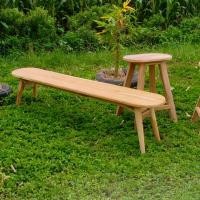 ราคา เก้าอี้ยาว ม้านั่งยาว เก้าอี้ไม้สัก ม้านั่งแคปซูล ขนาด 30x100x45 ซม. (27882533312)