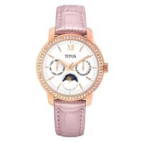 ราคา Solvil et Titus (โซวิล เอ ติตัส) นาฬิกาผู้หญิง Devot ควอตซ์ สายหนัง ตัวเรือน 34.5 มม. (W06-03263) (28304845540)