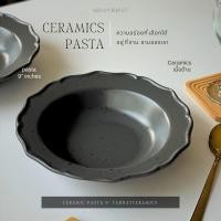 ราคา “Velvet Stone - เรียบหรูดั่งหินกำมะหยี่” งานพาสต้า 9 นิ้ว เซรามิกคุณภาพ เข้าไมโครเวฟ เครื่องล้างจานได้ (26175267166)