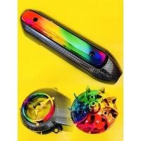 ราคา ฝาครอบใบพัด+กันร้อนท่อ+ใบพัด Mio ,Fino (รุ่นเก่า) เซตเคฟล่ารุ้ง อย่างดี(SK) (24410570032)