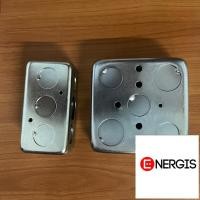 ราคา HANDY BOX บล็อกฝังเหล็ก แบบตื้น 2x4 และ 4x4 (18685554358)