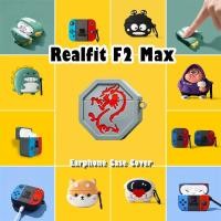ราคา In StockFor Realfit F2 Max Case Casing Soft Silicone Creative Cartoon Headphone Case Cover (43202004296)