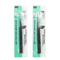 ราคา คีมคีบเพชร ตัวหนีบแทททู หนีบขนตา อย่างดี tweezer ด้ามจับสีดำ (8807729484)