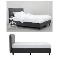 ราคา Lady Bed หัวเตียง ฐานเตียง เลือกสีผ้าหนังได้ โครงไม้จริงแข็งแรงทนทาน (2666421047)