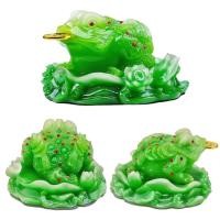 ราคา กบสามขาคาบเหรียญ (กิมเซียมซู) งานเรซิ่นสีหยก เพิ่มสิริมงคล วัตถุมงคล เสริมความมั่งคั่ง ค้าขายราบรื่น (23890359182)