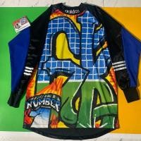 ราคา ขายเสืัอบอลแท้ 100% มือสอง เสื้อโกล Adidas retro vintage (28008180191)