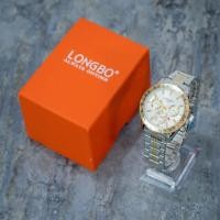 ราคา LS19/นาฬิกาข้อมือผู้ชายสีเงินหน้าปัดกลม 10 เมตร แบรนด์ LONGBO (23981926549)