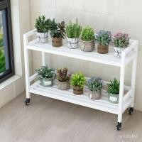 ราคา ชั้นวางดอกไม้เหล็กสองชั้นสำหรับระเบียงห้องนั่งเล่นกลางแจ้ง ชั้นเดียว หลายชั้น บันได (27556797827)