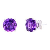 ราคา Earrings Studs with Natural Stone Round Shape (5953971830)