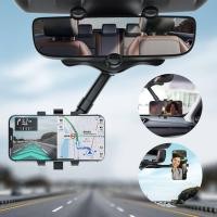 ราคา ที่วางโทรศัพท์ ติดกระจกมองหลัง และที่วาง GPS แบบหมุนได้360° ที่วางโทรศัพท์ในรถยนต์ แบบปรับได้ (21837698655)
