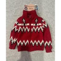 ราคา เสื้อคาร์ดิแกน เสื้อคลุมไหมพรมแขนยาวคอปกของเด็กมือสอง (สีแดง) Size 130 แบรนด์ Back Number ของแท้ ✨% สภาพ 90% (44003368363)