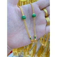 ราคา สร้อยคอลงยา น้ำหนัก 1 บาท ความยาวเดียว 20 นิ้ว (18582534611)