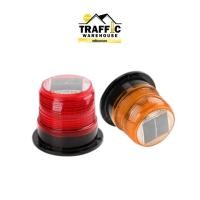 ราคา ไฟ LED ไฟไซเรนโซล่าเซลล์ 4.5 นิ้ว ไฟไซเรน LED พลังงานแสงอาทิตย์ ฐานแม่เหล็กสีแดง มีสีเหลืองและสีแดง (23756596809)