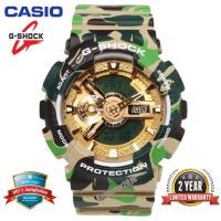 ราคา KK 100% Original G-SHOCK X Bape 25th Anniversary Joint Commemorative Limited Edition GA110 Men Sport Watch Dual Ti (53501644012)