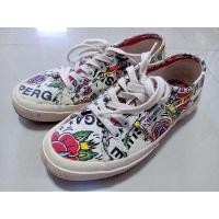 ราคา รองเท้าผ้าใบวินเทจ SUPERGA สีครีมลาย (22414146160)