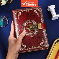 ราคา สมุดโน๊ตบุ๊ค ปกหนัง PU ขนาด A5 พร้อมรหัสผ่าน สไตล์วินเทจ สําหรับสํานักงาน โรงเรียน (25971906217)