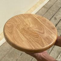 ราคา หน้าไม้กลม แป้นไม้กลมเก้าอี้ ทำสีธรรมชาติ (24124007810)