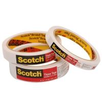 ราคา 3M Scotch เทปเยื่อกาว เทปกาวสองหน้า เทปแบบบาง ขนาด 18มม./24มม.ยาว 10หลา (7502493745)
