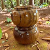 ราคา แก้วน้ำนก ไม้สัก ขนาดใหญ่ 1 คู่ (43322848344)