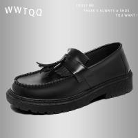 ราคา สีดำ รองเท้าหนัง loafer ธุรกิจ คัชชูผู้ชาย รองเท้าหนัง รองเท้าทำงานสีดำไซส์39-45#D168 (29258133540)