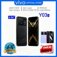 ราคา รับประกันร้าน 1 ปี VIVO Y03t 5Gโทรศัพท์มือถือจีน ราคาถูก6.56นิ้ว 16GB+512GB 7800mAh รองรับ 2 ซิม 48+72MP สีเสริม COD (29333787656)