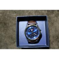 ราคา ขาย!!..นาฬิกามือสอง ยี่ห้อTommy Hilfigerสายหนังตัวเรือนหน้าปัดสีน้ำเงินของแท้100% (4556521664)