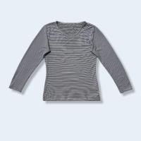 ราคา Uniqlo Heattech เสื้อยืด ไซส์ L คอกลม ลายขวาง สีดำ ขาว แขนยาว กันหนาว มือสอง (28573179805)