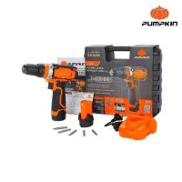 ราคา พร้อมแบตสว่านกระแทกไร้สาย 12V 10mm. Pumpkin J-12ID502 (50208) (42472744041)