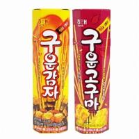 ราคา ขนมมันฝรั่งอบกรอบ ชนิดแท่ง, ขนมมันม่วงอบกรอบ ชนิดแท่ง Potato Snack, Potato sweet Snack ขนาด 27g. ยี่ห้อ Haitai (13905674683)