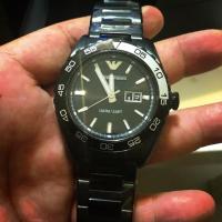 ราคา EMPORIO ARMANI AR-6049 Big date Black New 100% (1275760249)