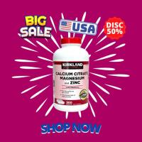 ราคา Imported from USA Kirkland Signature Calcium Citrate Magnesium and Zinc 500 Tablets (ขวดใหญ่สีแดง) (44451408902)