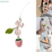 ราคา Redsun2 Sweet Leaf Strawberry Phone Charm Playful Strawberry Leaf Charm อุปกรณ์เสริมสายโทรศัพท์สําหรับแฟชั่นไปข้างหน้า Us (54303011399)