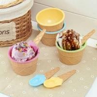 ราคา ถ้วยไอศรีมพร้อมช้อนตัก (สีชมพู/สีเหลือง (61109348)