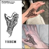 ราคา Snake Tattoo Fruit Ink ติดทนนาน 15 วัน กันน้ํา 11*8 ซม. - หมึกผลไม้กึ่งถาวร รอยสักชั่วคราว (41676672311)