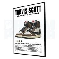 ราคา [โปสเตอร์ + Frameblock] โปสเตอร์ Nike Travis Scott Frameblock ขนาด A3 30x40 ซม. | โปสเตอร์ Nike Air Jordan Travis Scott (24128166717)