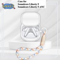 ราคา for Anker Soundcore Liberty 5 ANC Case Soft Protective Silicone Cases Cover with Lanyard Keychain (42810430679)