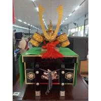ราคา หมวกซามูไรญี่ปุ่นสีทอง ตกแต่งบ้านตั้งโชว์สวยงาม นำเข้าจากประเทศญี่ปุ่น (24265663415)