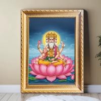 ราคา ภาพมงคล รูป รูปพระพรหม เสริมดวงชะตา ด้วยรูปพระพรหม 4 หน้า ศักดิ์สิทธิ์และงดงาม ศาสนาฮินดู POM01 (44106648223)