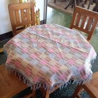 ราคา ผ้าปูโต๊ะกลม ผ้าฝ้ายทอมือ 1 เมตร งานแฮนด์เมด (41362166114)