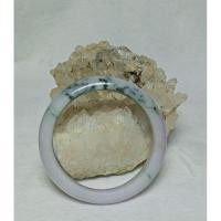 ราคา กำไลหยกพม่าแท้ %สีขาวอมม่วงแต้มเขียวเข้ม (26279222889)