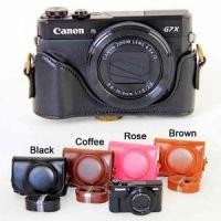 ราคา เคสกล้องสําหรับ Canon Powershot G7X Mark 2 G7X II G7X III พร้อม STRAP หนัง PU [ผู้ขาย SG] (26026039705)