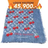 ราคา New LV x TM scarf denim cerise 136x136 หายากมากๆ (44153433164)
