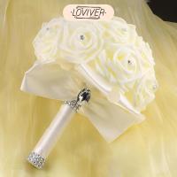 ราคา LOVIVER ช่อดอกไม้แต่งงานสําหรับเจ้าสาวเพื่อนเจ้าสาวดอกไม้ปลอมเจ้าสาวถือดอกไม้ (42950702180)