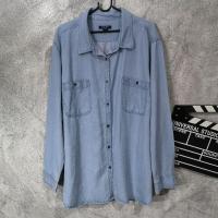 ราคา ผ้ามือสอง​ เสื้อเชิ้ตยีนส์แขนยาว (23281427388)