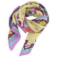 ราคา Emilio Pucci M O I Scarf Women yellow purple overall pattern green Direct from Japan Secondhand (29654334892)