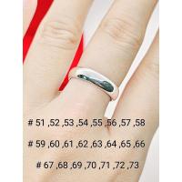 ราคา แหวนเงินเกลี้ยงท้องปลิงและท้องแบน เงินแท้ 92.5 (9911101941)