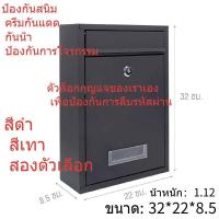ราคา ตู้จดหมาย ตู้ไปรษณีย์ MOUNTAIN รุ่น MB69 (22x8.5x32 cm.) สีเทาด้าน ตู้รับจดหมาย ตู้ไปรษณีย์ กล่องจดหมาย ตู้ใส่จดห (26043582812)